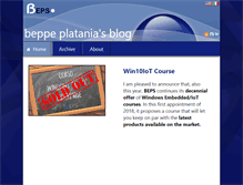 Tablet Screenshot of beppeplatania.com